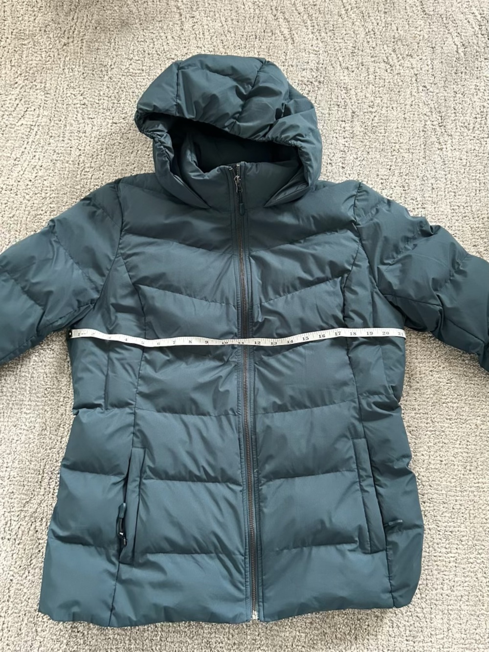 32 Degrees Women's Hooded Puffer Jacket - dark slate Teal/Blue